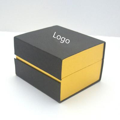 China Custom Matte Black Cardboard Paper Watch Box for sale