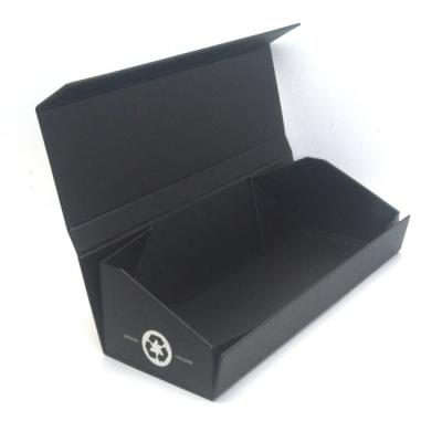 China Recycled Materials Custom Black Magnetic Gift Box And Magnetic Jewelry Box for sale