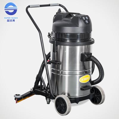 China High power Wet Dry 3000W Industrial Vacuum Cleaner 60L With Squeegee for sale