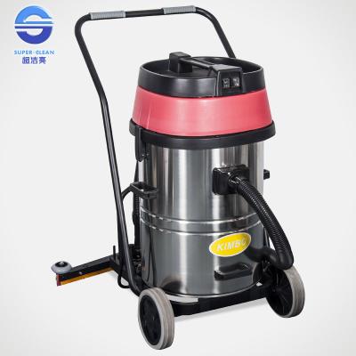 China Black 2000W Commercial Wet and Dry Vacuum Cleaner 60L with Water Squeegee for sale