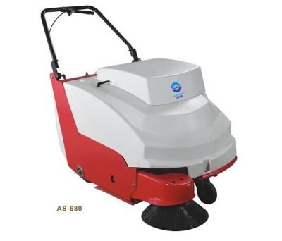 China Hand push Manual Street Sweeper Floor Scrubbing Machine 75cm 33L for sale