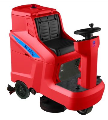 China 24V Commercial Ride-On Scrubber Dryer Double Brush Lower-noise for sale