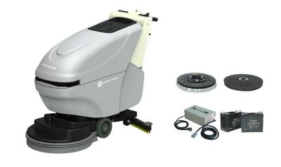 China 282RPM Hand Push Floor Scrubber Dryer With Battery / Cable Type for sale