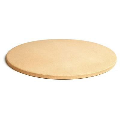 China Durable Perfect Cooking Tools Thermal Shock Resistant Cordierite Ceramic Grilling Stone Round Oven Pizza Stone for sale