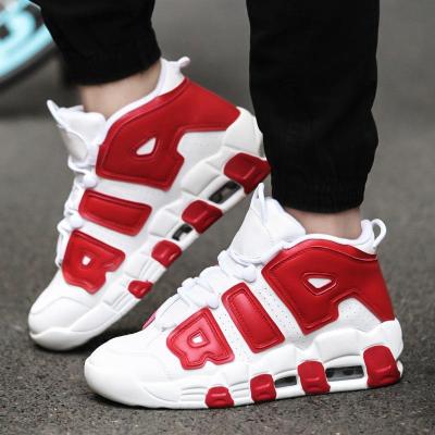 China Fashion Trend Size 36-47 Uptempo Mens Basketball Shoes Womens 96 QS 3M Scottie Pippen Air Sports Brown Sneakers for sale