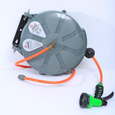 China TONGSHUN Retractable Air Water Hose Reel Drum Swinging Type Wall Mounted Expandable zu verkaufen