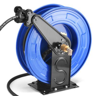 China automatic telescopic wall mounted garden hose reel drum watering pipe and washing Te koop