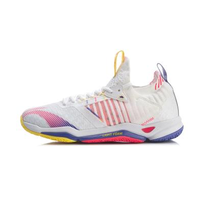 China Li Ning Rubber Badminton Shoes Men's Professional Shock Absorption Rebound Competition Shoes for sale