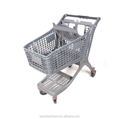 China Strong Supermarket Trolley Plastic Shopping Trolley for sale