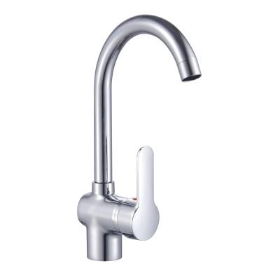 China Thermostatic Faucets Zinc Alloy Three Way Cross 40 Handle Stainless Steel Flat Tube Faucet For Kitchen for sale