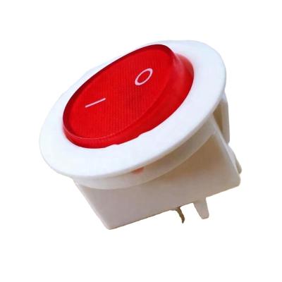 China Hot Selling Round Rocker Switch ON-OFF KCD2 With Lamp Or Not Light Momentary Rocker Switches for sale