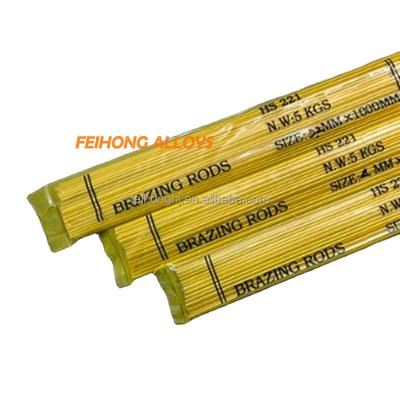 China HS221 Copper Welding Rod Solder Customized Sizes Factory Brass Rod 10kg/pc Quality for sale