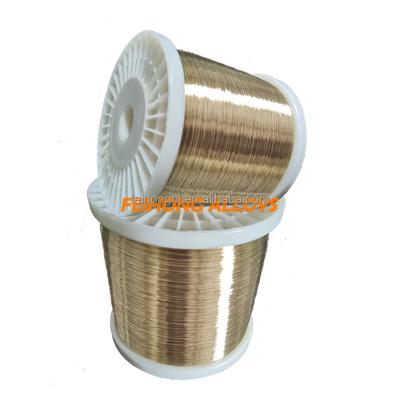 China Brass Round Fittings Alloy Material C28000 CuZn40 H62 0.15mm Wire For Wire Electrode for sale