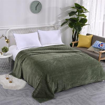 China Luxury Polyester Knitted Fleece Custom Blanket Super Soft Wholesale Sustainable for sale