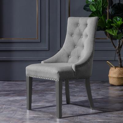 China Modern Durable Leather Upholstered Dining Chairs Nordic Luxury Home Furniture for sale