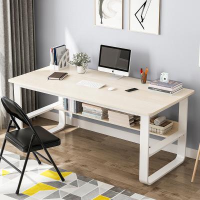 China Durable modern classic wood workstation office desk furniture with shelv for sale