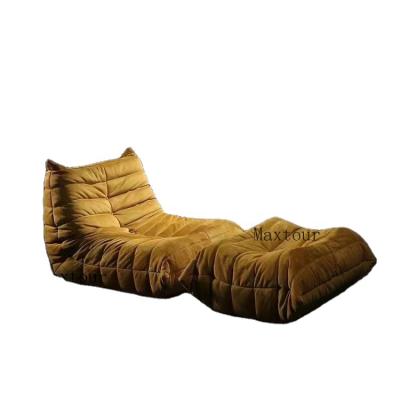 China Sofa Bed Recliner Seating Tatami Boy Luxury Crinkled Leather Lazy Velvet PU Sofa Single Chair for sale