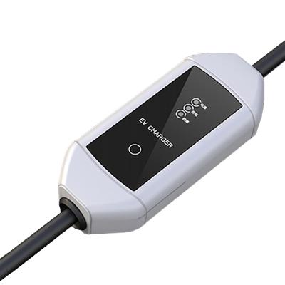 China Portable ev charger Home Adjustable 8 16 24 32a 7kw type 2 Level 2 Cable 5m Vehicle Charging Station Pile Ac Portable EV Charger For Electric Car for sale