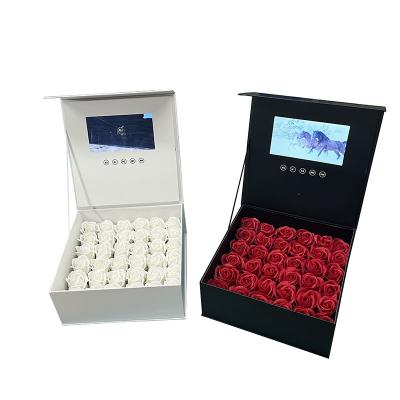 China Europe Advertising Presentation Digital Greeting LCD Display Gift IPS Screen 7 Inch Video Card Black Box for sale