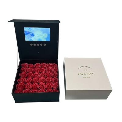 China Europe Factory Customizing Video Gift Box For Your New Arrivals VCR Flower Gift Brochure Box for sale