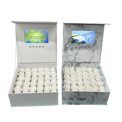 China Europe high resolution display lcd screen white marble box with white 7