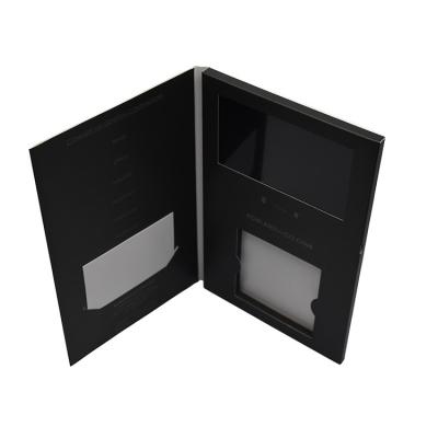 China Fast custom tft or lcd video screen hardcover 5inch HD IPS Europe visual brochure greeting card for sale