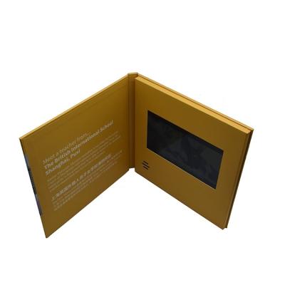 China Europe 7 Inch Blank Digital LCD Promotional Book Video Gift Voucher For Advertising Business Wedding Video Marketing Brochure for sale