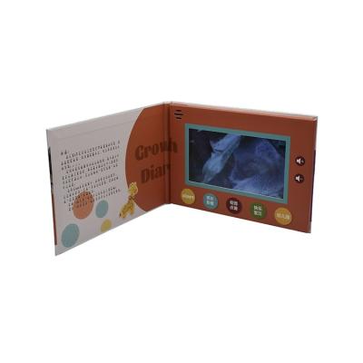 China Custom corporate advertising design company China factory cheap price gift greeting card 7 inch lcd screen school brochure 5inch video video card HD for sale