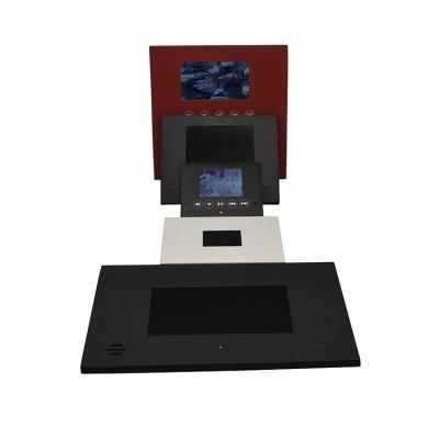 China Europe wholesale 7 inch black video brochure box video production video greeting card box module for sale