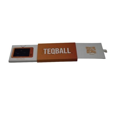 China Europe SSH Video Cards Brochure Tablet A6 2.8 Inch Customize To Pull Out Video Brochure Or Video Greeting Gift Card for sale