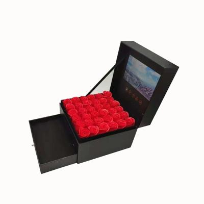 China Cheapest Good Price Europe LCD Display Gift Box LCD Video Video Flower Box With 4.3inch LCD Screen Valentine's Day Gift 7 inches for sale