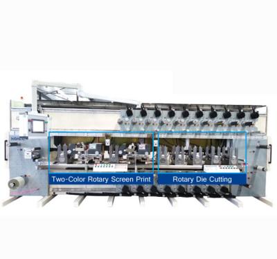 China Factory HOACO Screen Printing Rotary Die Cutting Machine Flex Printing Die Cutting for sale