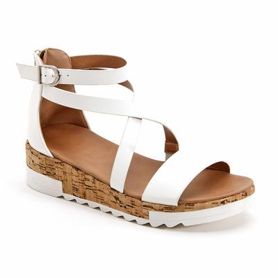 China CUSHIONING Wedges Sandals High Heeled Sandals For Women And Ladies Shoe 2021 Wedge Heel Platform Sandals for sale