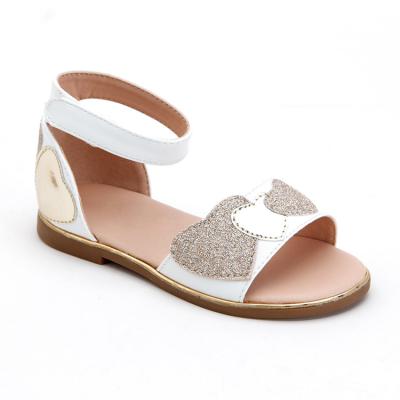 China 2021 Summer New Light Peach Star Decorated Fashion Children's Flat Sandals Kids Girls for sale