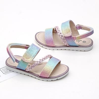 China Around 2021 new summer camouflage fashion trend boys and girls non-slip beach flat sandals and children's breathable sandals for sale