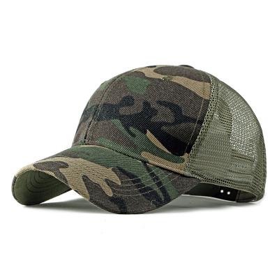 China The COMMON Camouflage Men's Baseball Cap With Breathable Mesh Camouflage Army Trucker Hats Summer Snapback Hat Outdoor for sale