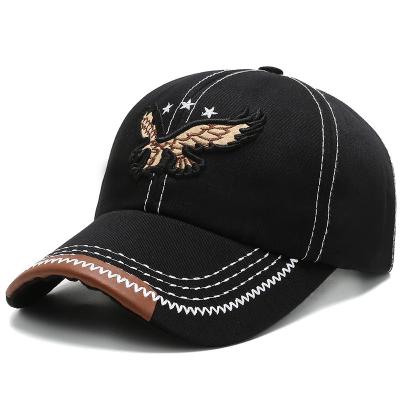 China New Men's Women's Baseball Cap Hat Men's Women's Casual Fresh COMMON 3D Eagle Embroidery Snapback Adjustable Baseball Cap for sale