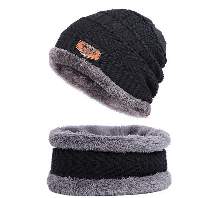 China COMMON Winter Hat For Men Mow Scarf Women Neck Warmer Balaclava Ski Mask Skullies Beanies Wool Neck Buff Leather Knitted Cap Thick for sale