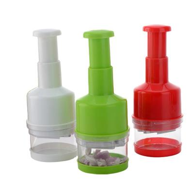 China Food Tools Chopper Hand Press Cutter Manual Easy Clean Portable Onion Garlic Hot Vegetable Crusher Portable Instruments for sale