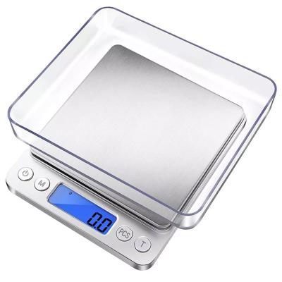 China With Tray BL2000 0.1-3kg 0.01g Jewelry Scale High Accuracy Digital Scale Mini Electronic Coffee Kitchen Weighing Scale for sale