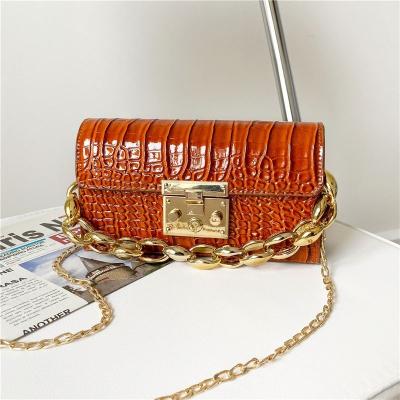 China Fashion 2021 New Women Cross - Body Bag Alligator Pattern Fashion Handbag For Women PU Ladies Luminous Handbag for sale