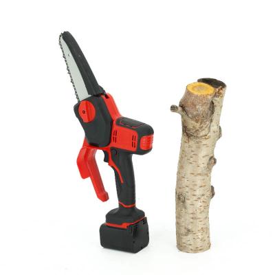 China 6'' 21V Battery Powerful Pruning Mini Chainsaw Machines Handheld Electric Tree Woodworking for sale