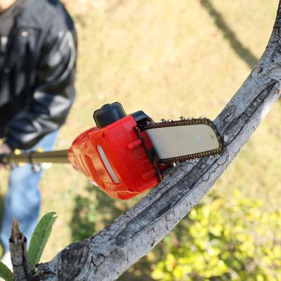 China Red Lithium-Powered Telescopic Pole Chainsaw Adjustable From 180cm To 300cm for sale