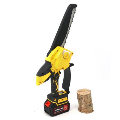 China 8 inch Mini Electric DIY Chainsaw Household Handheld Lithium Houtwerk Tuin Houtzaag Te koop