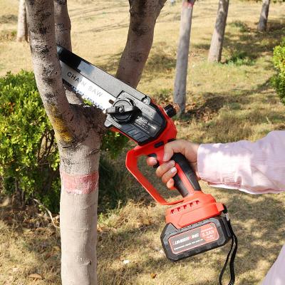 China 24V Rechargeable MINI Electric Wood Cutting Lithium Chainsaw Bracket Adjustable Universal Chain Saw for sale