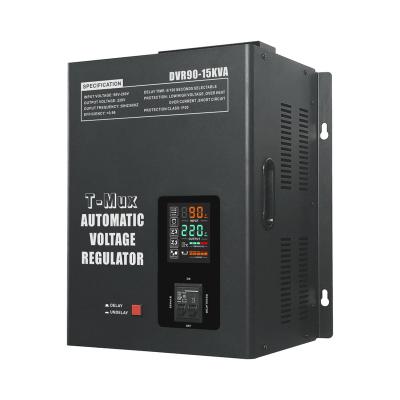 China SVC TMB Stabilizer 220V AC Power LCD Display DVR90-15KVA Automatic Voltage Regulator for sale