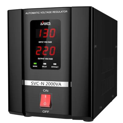 China SVC SVC-N-2KVA Socket Voltage Stabilizer AVR 2KVA Automatic Voltage Regulator/Automatic Electronic Universal Stabilizer for Home for sale