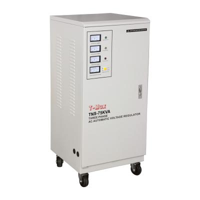 China Best Quality Low Price SVC TNS 75KVA 3 Phase 380V Output Voltage Stabilizer Regulator for sale