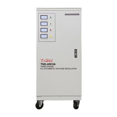 China SVC T-mux 40KVA 3 phase automatic voltage stabilizer regulators for sale