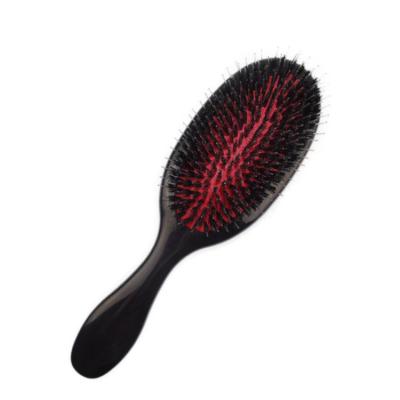 China Private label hot-selling waterproof black boar bristle soft cushion custom made hair brush for women for sale